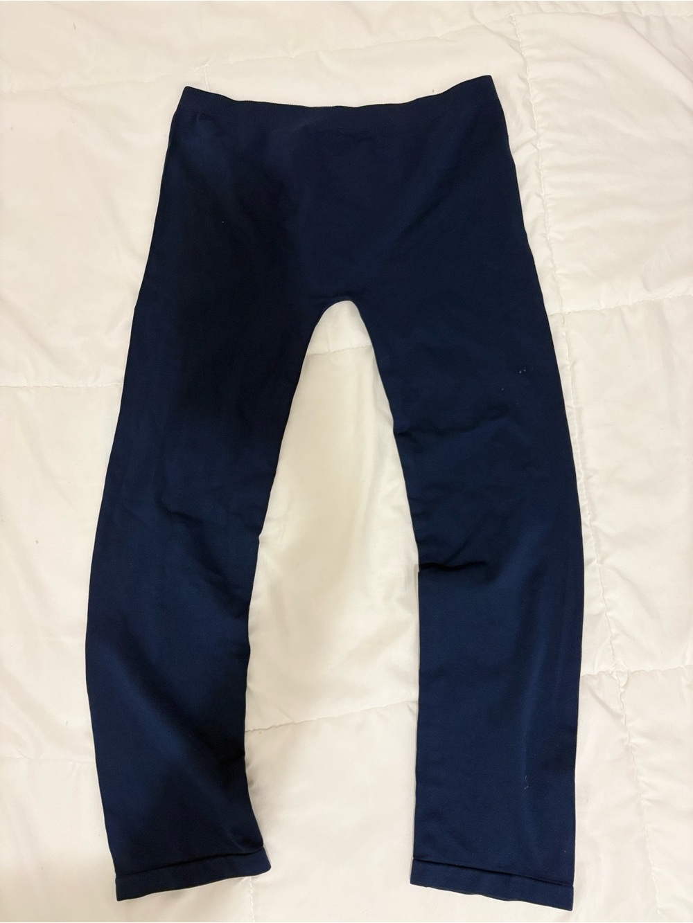 Petite Basic Navy Blue Capri Leggings M/L